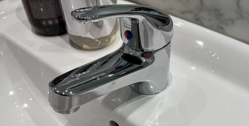 Tap Showing Hot and Cold 