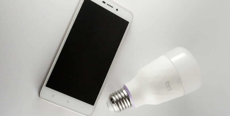 smart phone and bulb - two essential components for smart lights for home